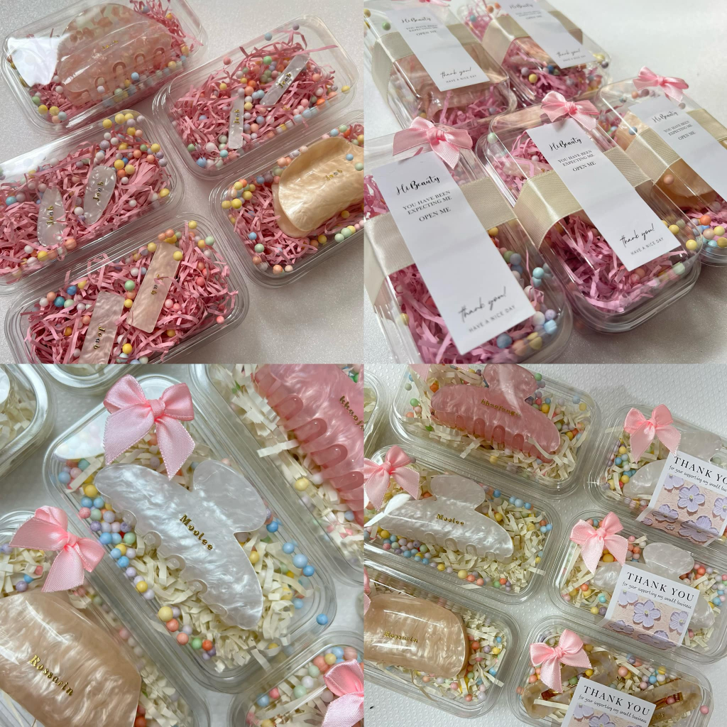 กิ๊บติดชื่อเซ็ทของขวัญ พร้อมส่ง!! เขียดการ์ดฟรี ติดชื่อฟรี ไม่จำกัดตัวอักษร ทางร้านส่งไวมาก