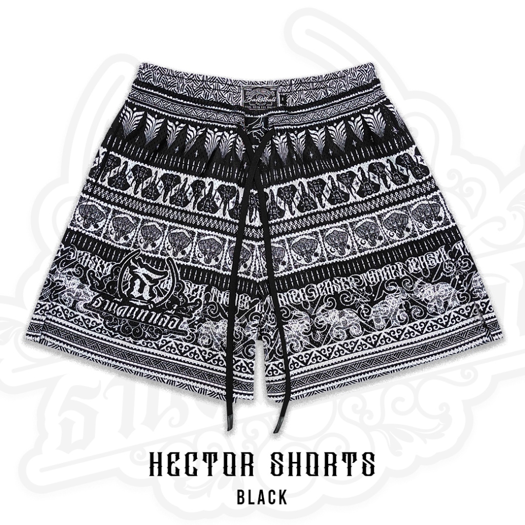 กางเกงขาสั้น Badz HECTOR BLACK มีไซซ์ใหญ่