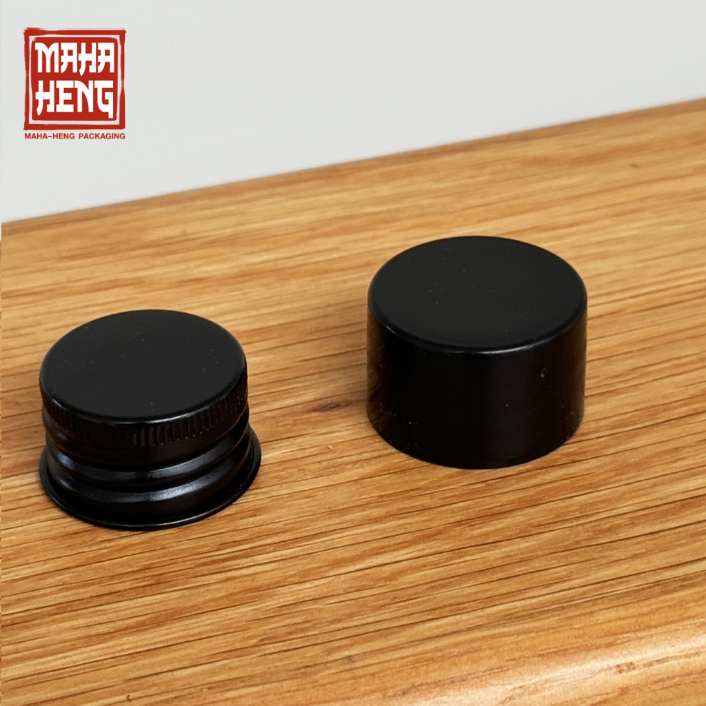 ฝาปิดขวด คอ 24mm และ 28mm อลูมิเนียมและพลาสติก แพ็คละ 5 ชิ้น มหาเฮงบรรจุภัณฑ์