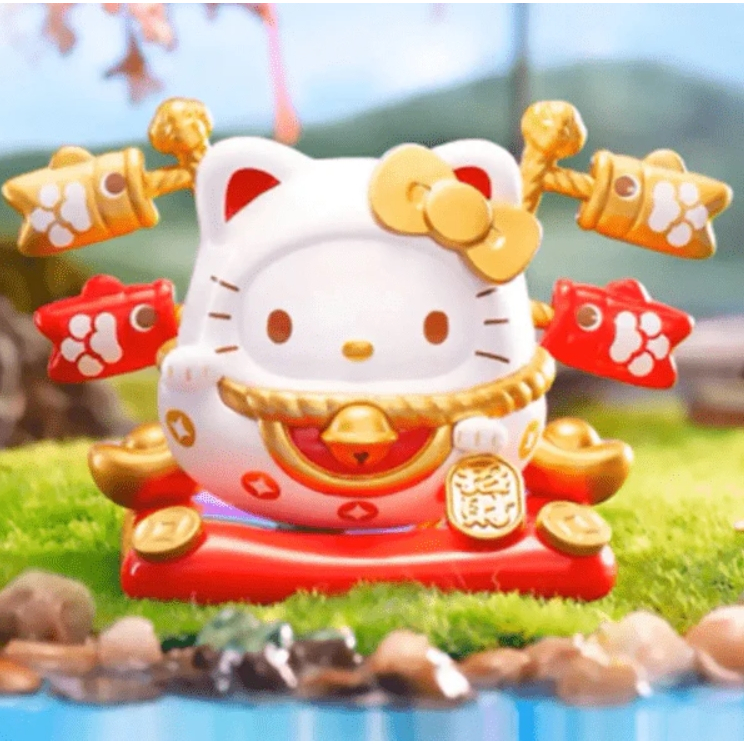 แมวกวัก Sanrio Character Lucky Cat Tumbler งานค่าย TOPTOY สินค้าแบบเปิดกล่องแล้ว