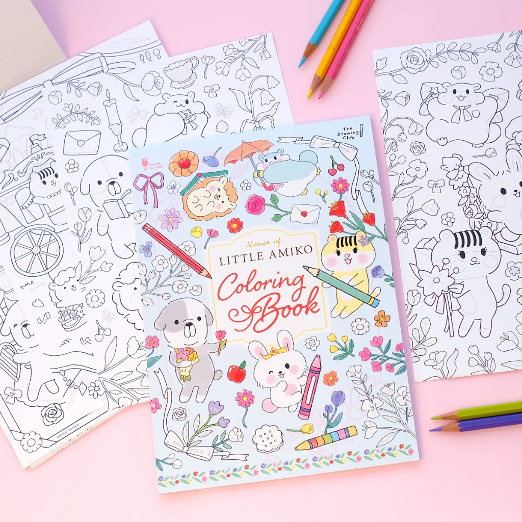 สวีทซัมเมอร์ : สมุดภาพระบายสี Little Amiko ขนาด B5