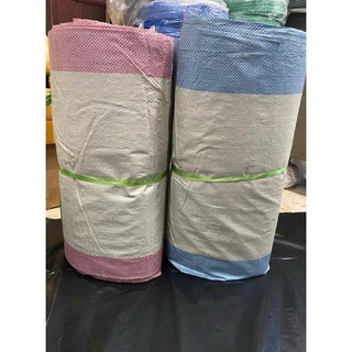 กระสอบสี ( เเถบฟ้า/ชมพู ) แพค 100 ใบ / กระสอบใหม่แบบนิ่ม 30 กิโล ขนาด 20*36 นิ้ว กระสอบมือ1 หนา ทนทาน