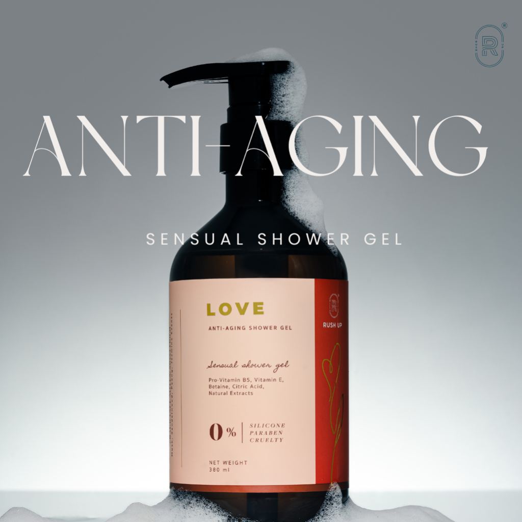 RUSH UP LOVE Anti-Aging Shower Gel รัชอัพ เลิฟ เจลอาบน้ำชะลอวัยผิว (กลิ่น สวีทฟลอรัล)