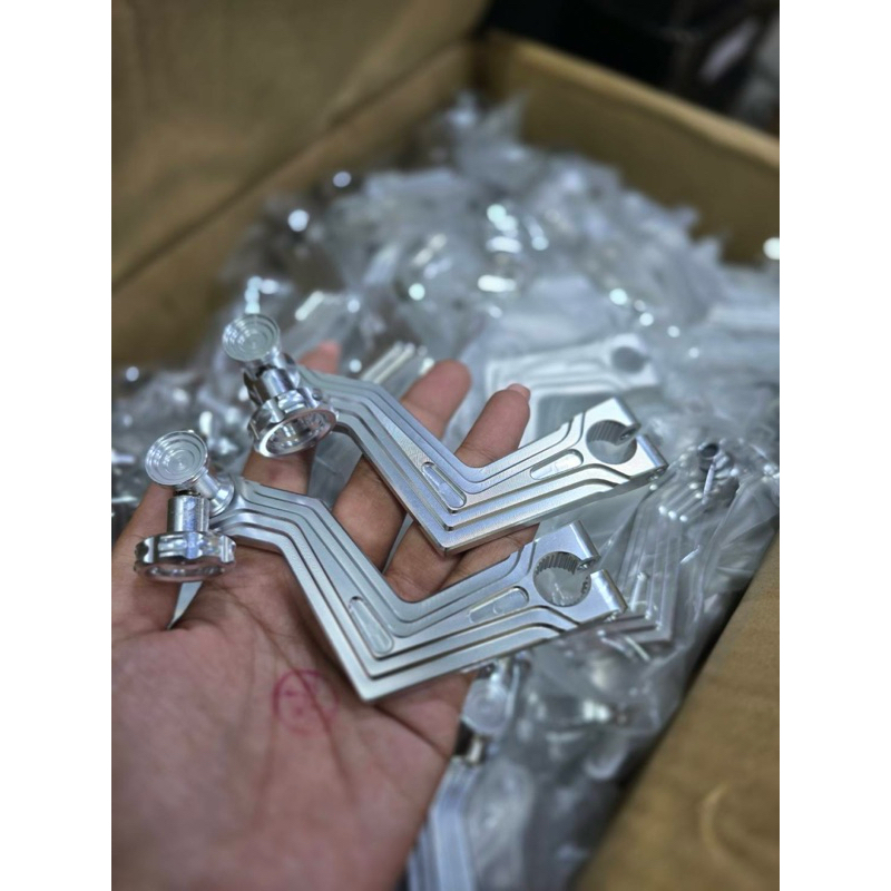 🔥 มือลิง สายฟ้า Wave ทุกรุ่น สีเงิน (งาน CNC)🔥