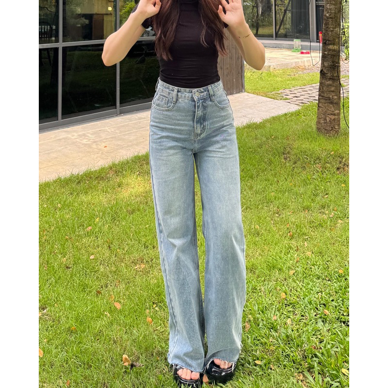 (จัดส่งภายใน 2 วัน) กางเกงยีนส์ Yally Jeans by modishop
