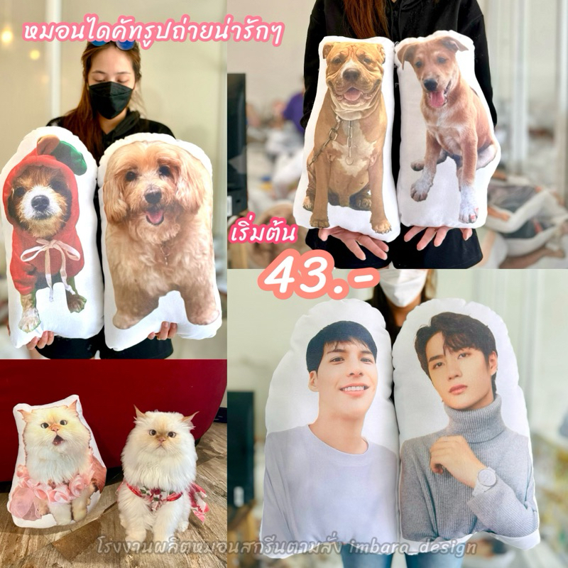 หมอนสกรีน หมอนไดคัท สั่งทำ ของขวัญ