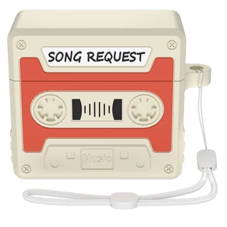 เคส AirPods4 ตลับเทป Song Request ย้อนยุค วินเทจ ซิลิโคน สำหรับ AirPods 4/3/Pro/Pro2/Pro3