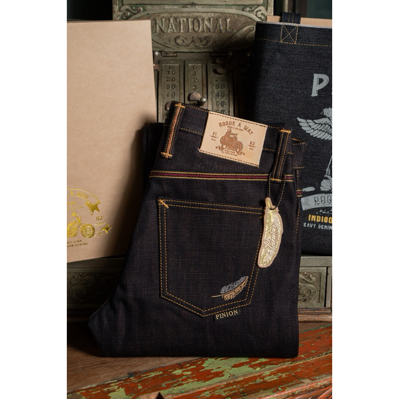 PINION DENIM 21oz ที่สุดของผ้า21oz SLUB