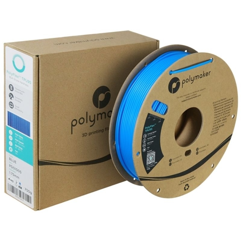 Polymaker PolyFlex™ TPU95 เส้นพลาสติกสำหรับเครื่องพิมพ์ 3 มิติ ประเภท TPU