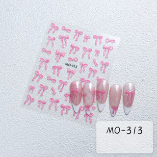 สติ๊กเกอร์โบว์ 3D ใหม่!! เสกเล็บธรรมดาให้ว้าว!! มีเฉดสีให้เลือก