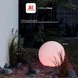 SL LIGHTING | ESFERA โคมไฟสนาม โคมไฟตั้งพื้น วัสดุ Polyethylene สีขาว ทรงกลม IP65 รุ่น ESFERA-E27 ขนาด 40 cm.และ50 cm.