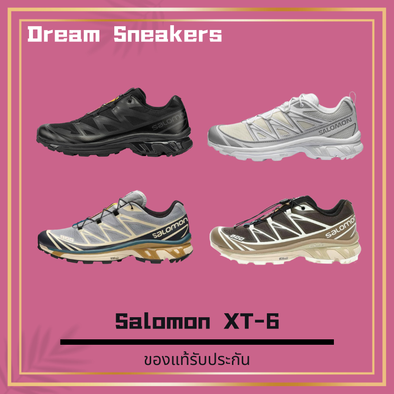 ของแท้ Salomon XT-6 รองเท้าผ้าใบแฟชั่นเยาวชน