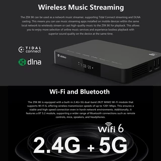 [ศูนย์ไทย PEAKHD] ZIDOO Z9X 8K Media Player ปี 2024 6GB/64GB CPU Amlogic S928X-K เครื่องเล่นไฟล์หนัง