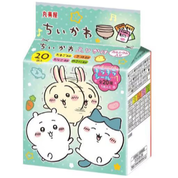 ผงโรยข้าวญี่ปุ่น สำหรับเด็ก Marumiya Chiikawa Mini Pack ชิคาวะ รสไข่และปลา รวม4รส(2.5g×20ซอง) ผงโรยข