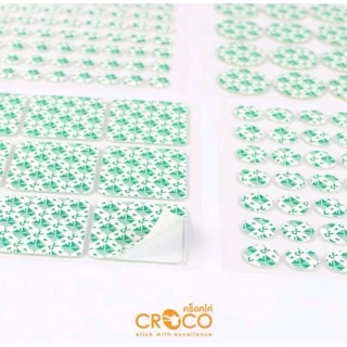 Croco เจลกาวสองหน้านาโนแบบวงกลม และแบบสี่เหลี่ยม ติดแน่น ทนทาน ลอกได้ไม่ทำลายผิว