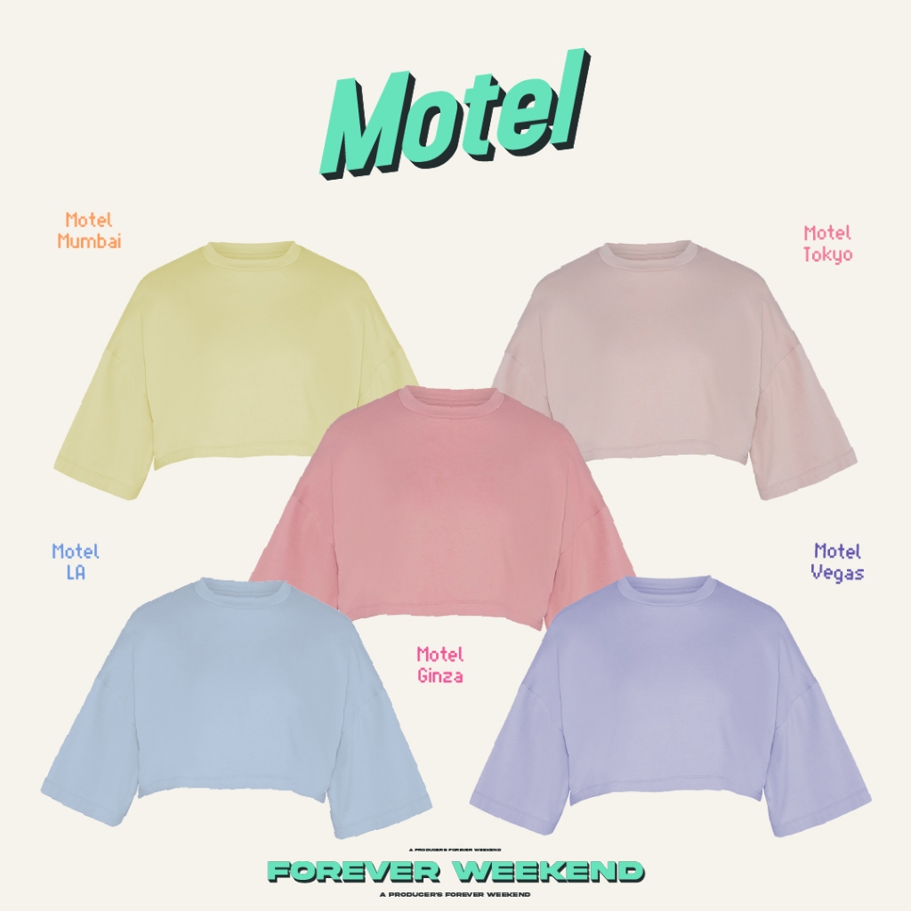 Forever MOTEL เสื้อครอป oversize
