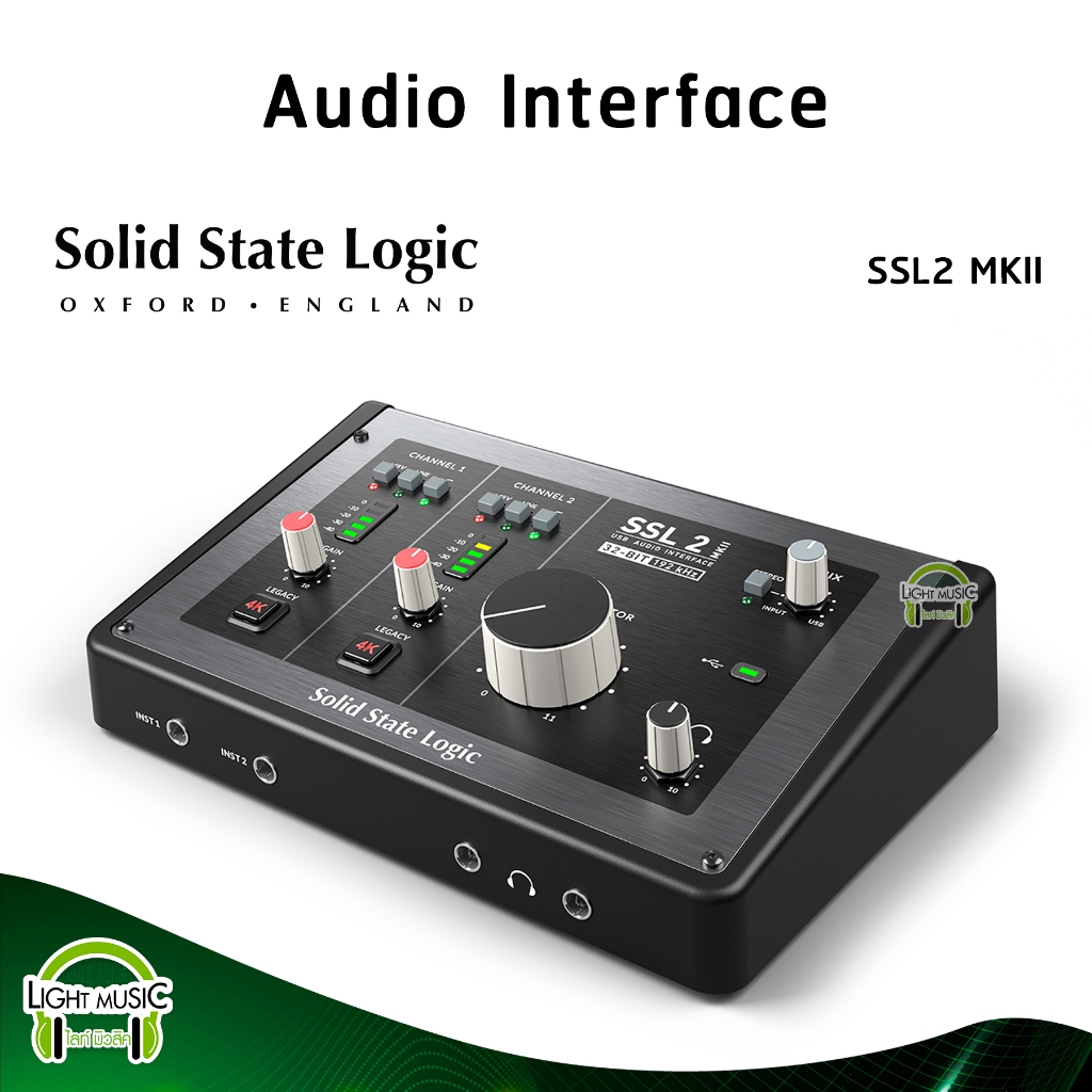 Audio Interface Solid State Logic SSL2 MKII Legacy 4K Pre Mic ประกันศูนย์ 1 ปี ออดิโอ อินเตอร์เฟส ออ