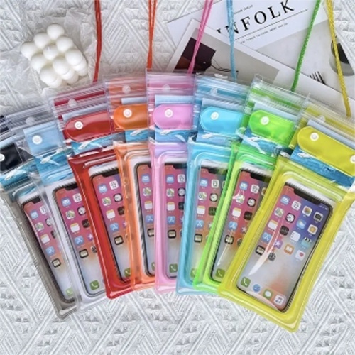 พร้อมส่งในไทย ซองกันน้ำ กระเป๋ากันน้ำ ถุงกันน้ำ ซองโทรศัพท์ ซองมือถือ กันน้ำ4ชั้น กันฝุ่น ปรับสายคล้องถ่ายรูปทัสกรีนได้