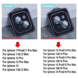 ฟิล์มกล้อง For iPhone 16 Pro Max 13 11 15 14 Plus 12 Mini 16promax 15promax 13promax 14promax ตัวป้องกันเลนส์กล้อง