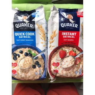[ล็อตใหม่]Quaker ข้าวโอ๊ตสูตรปรุงสำเร็จ&สูตรสุกเร็วส่งเร็วั