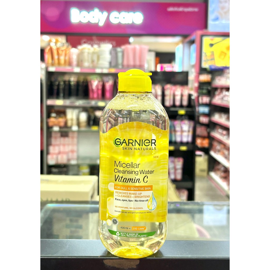 (ขวด) Garnier การ์นิเย่ ไมเซล่า คลีนซิ่ง วอเตอร์ อีเวน ฟอร์ เซนซิทีฟ สกิน 400 มล. ล้างเครื่องสำอาง รูปที่ 4