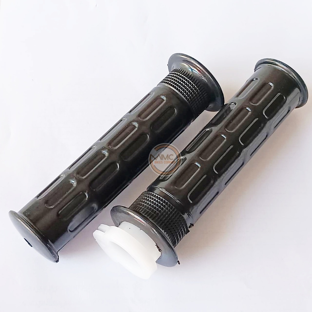 ปลอกมือพร้อมไส้ ปลอกมือ+ปลอกเร่ง ปลอกแฮนด์ สำหรับ HONDA JX110 JX125 CB125S CB125K สีดำ เทียม คุณภาพดี (H-GR-0007)