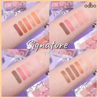 พาเลทอายแชโดว์ Odbo Signature Eyeshadow Palette OD276 ทาตา ชิมเมอร์ กลิตเตอร์ แมทท์