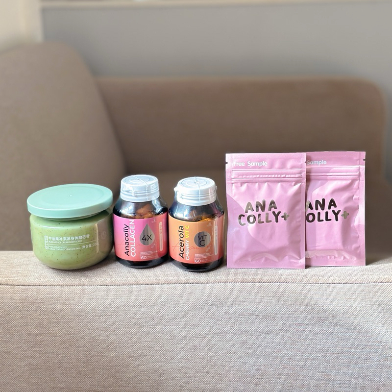 ขายดีที่สุด คู่คอลลาเจน + วิตซี | 2 แถม 3 | แถมสครับอโวคาโด้ 1 กระปุก + คอลลาเจน 2 ซอง + (รับตรงจากบริษัท )