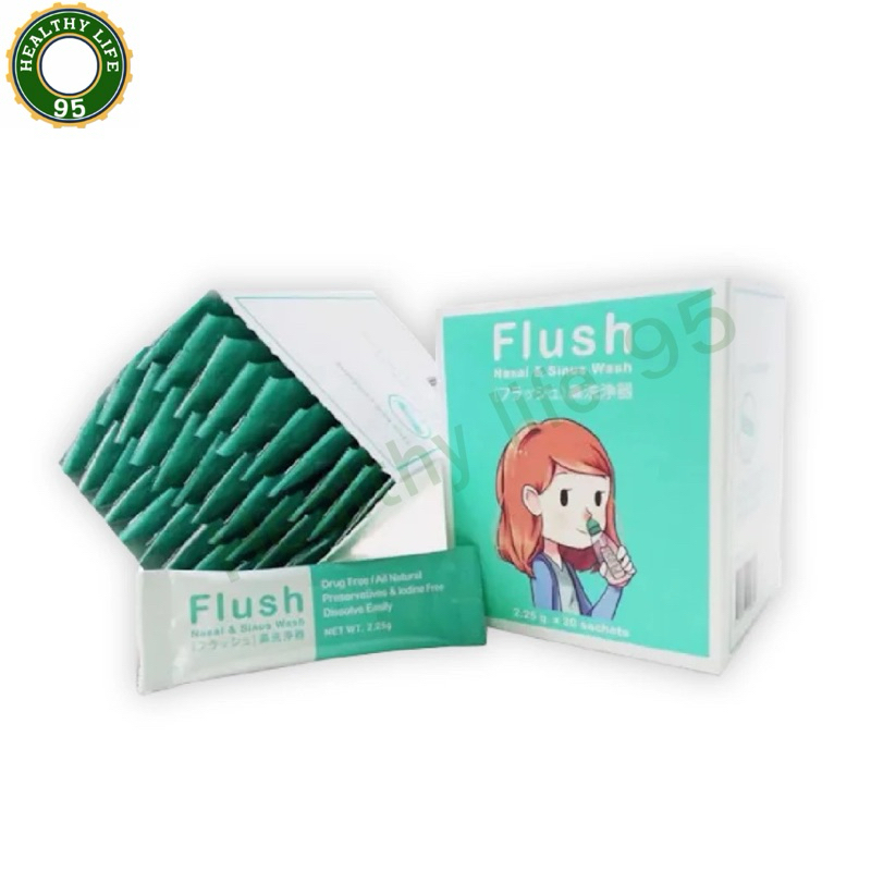 Refills Flush เกลือซอง เกลือบริสุทธิ์ ล้างจมูก จำนวน 1 กล่อง บรรจุ 30 ซอง