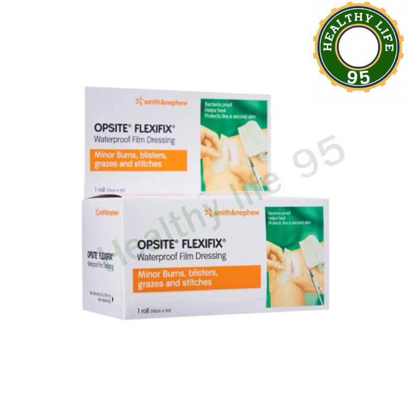 Opsite Flexifix แผ่นฟิล์มใสกันน้ำ ปิดแผล ขนาด 10 เซนติเมตร x 1 เมตร