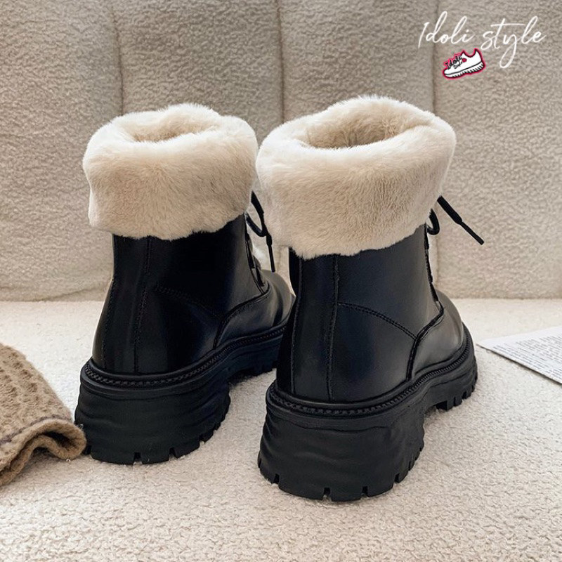 Idoli styleรองเท้าบูทบุขนกันหนาวลุยหิมะได้ พร้อมส่งในไทย🇹🇭 - รูปที่ 4