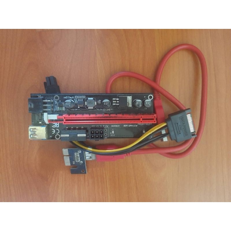 Riser Card X 6   Pci Express Riser Card 1x to 16x rizer for bitcoin