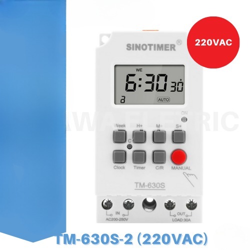 Timer Switch TM630S ความละเอียด 1 วินาที เครื่องตั้งเวลา เปิด-ปิด อุปกรณ์ไฟฟ้า อัตโนมัติ 7 วัน 24 ชั่วโมง