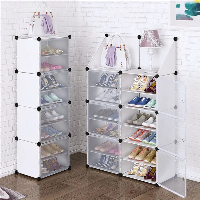 NeatBox ตู้รองเท้า ชั้นวางรองเท้า ตู้รองเท้ากันน้ำนอกบ้าน ตู้รองเท้ามินิมอล โปร่งใส แข็งแรง ทนทาน ประหยัดพื้นที่