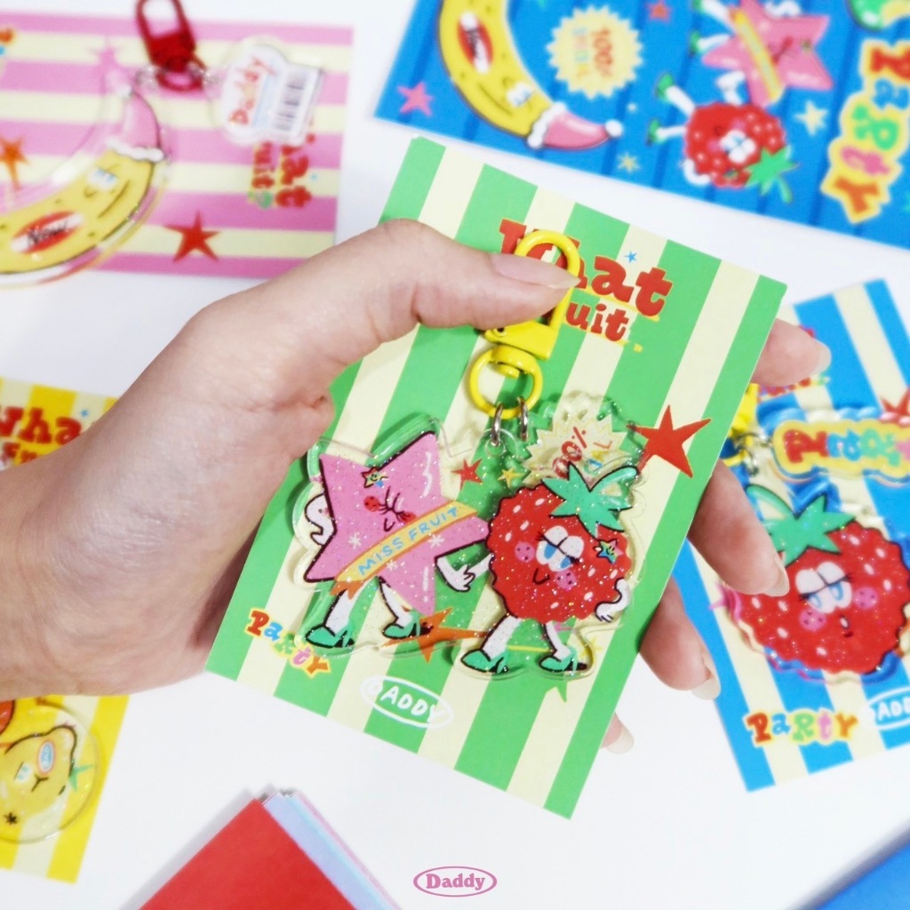 DADDY | What The Fruit Keychain พวงกุญแจลายผลไม้ สุดน่ารัก ราคา ถูกที่สุด ดีลบีเคเค แกลเลอรีภาพที่ 3
