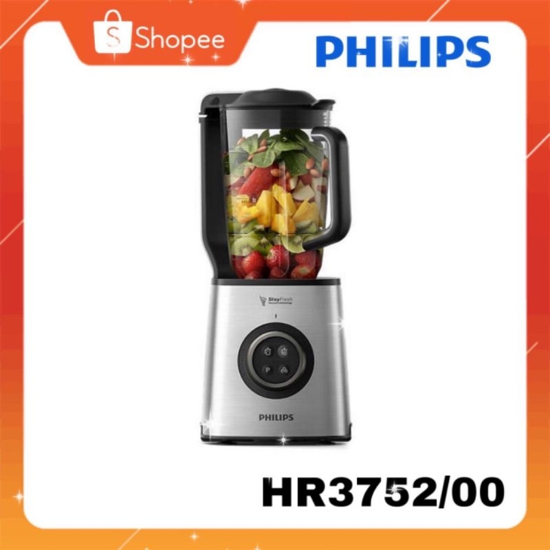[ของแท้🔥รับประกันศูนย์ 2 ปี] Philips Vacuum Blender รุ่น HR3752/00 เครื่องปั่นความเร็วสูงระบบสุญญากา