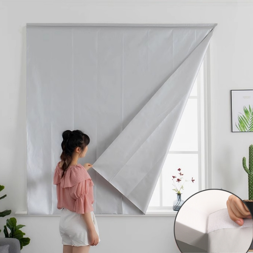 แนะนำ ผ้าม่าน ผ้าม่านกันแสง🔆ผ้าม่าน UV 100%☀️ผ้าม่านตีนตุ๊กแก สไตล์มินิมอล ม่านประตู ☘️ติดตั้งง่าย ราคาพิเศษ มีเก็บเงินปลายทาง