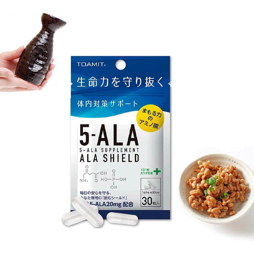 TOAMIT 5-ALA อาหารเสริม ALA SHIELD Made in Japan วิตามินชะลอวัย ต้านแก่ เป็นกรดอะมิโนธรรมชาติช่วยให้