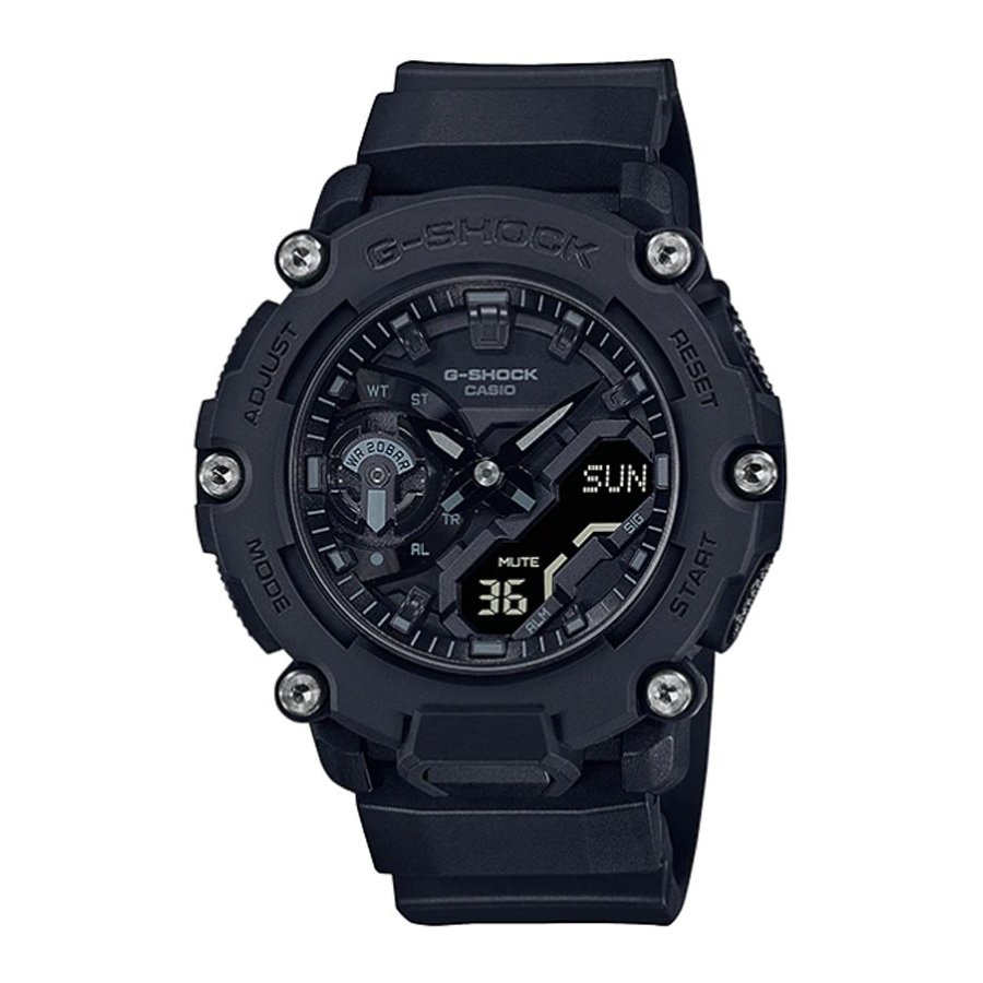 Casio G-Shock นาฬิกาข้อมือผู้ชาย สายเรซิ่น รุ่น GA-2200BB-1A - สีดำ