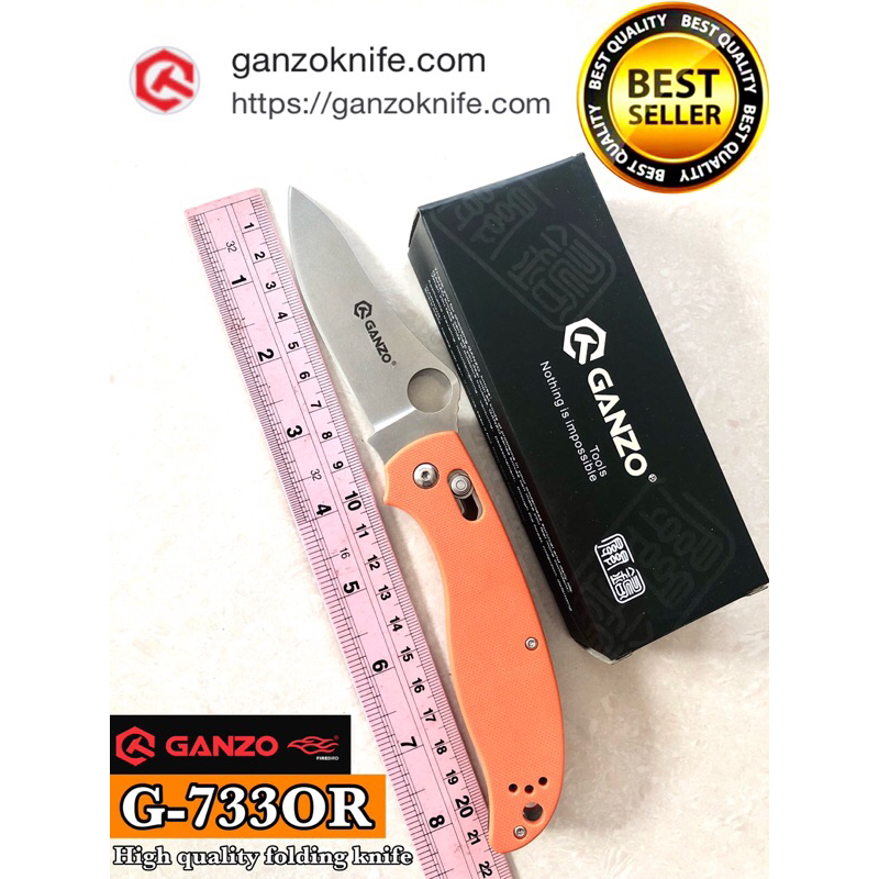 High quality folding knife GANZO G-733OR for collection and camping 🏕️