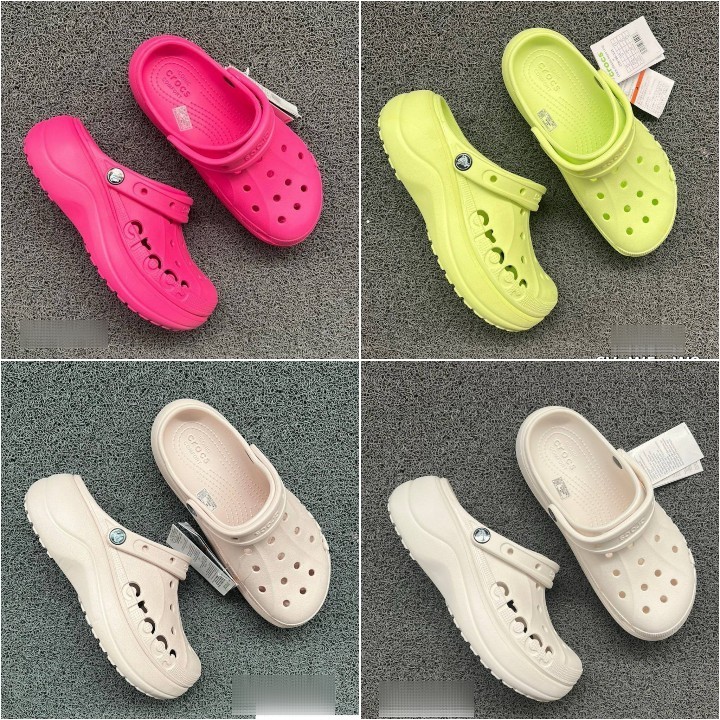 CROCS WOMEN'S CASUAL SHOES BAYA PLATFORM CLOG 🇺🇸💯ของแท้นำเข้าอเมริกา
