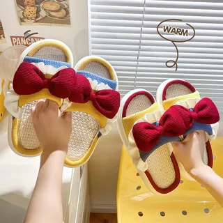 🎀เพิ่มสีใหม่🎀(SH-1-14) รองเท้าแตะลินินญี่ปุ่น รองเท้าใส่เดินในบ้าน สลิปเปอร์ slippers แบบหนา นิ่มใส่สบาย กันลื่น น่ารัก