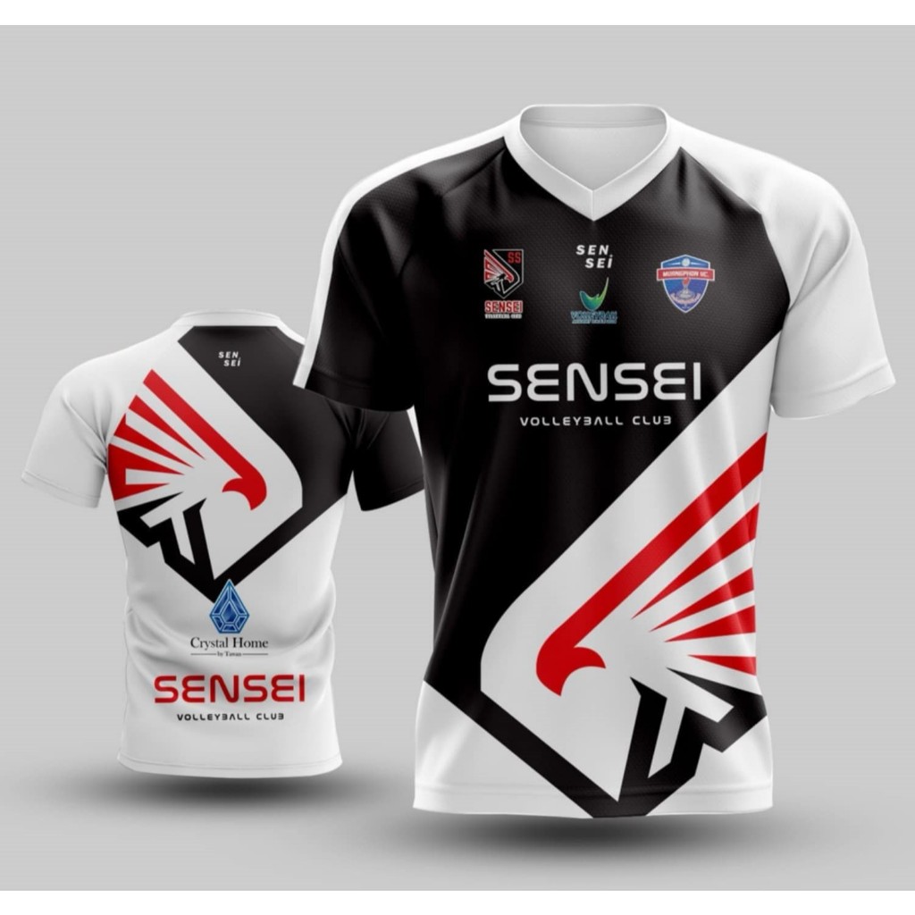 เสื้อแขนสั้นSENSEIพิมพ์ลาย(หน้า-หลัง) ชุดแข่งขัน สโมสร เซนเซ วีซี - MPN รายการวอลเลย์บอลอคาเดมี่ลีค 2024