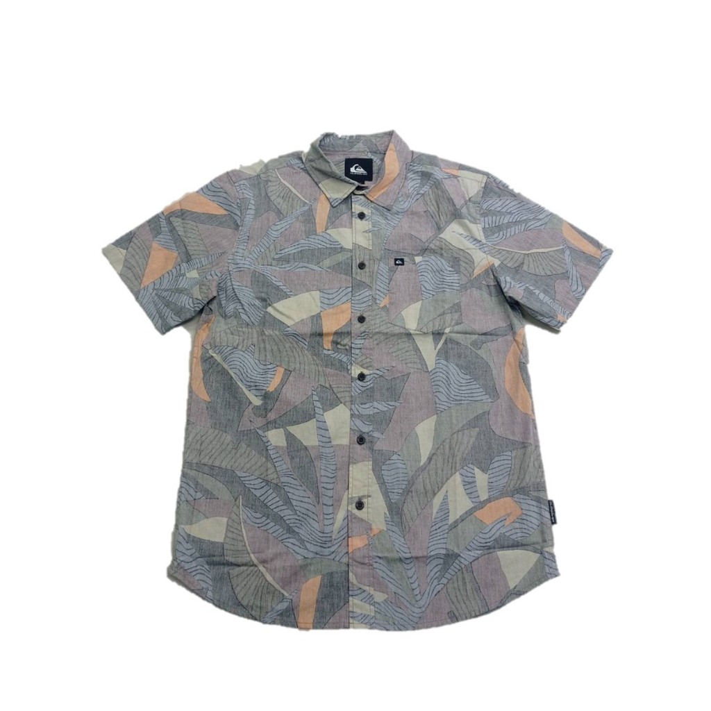 Quiksilver เสื้อเชิ้ตแขนสั้นสำหรับผู้ชาย APERO ORGANIC CLASSIC 243 AQYWT03382-PMR8