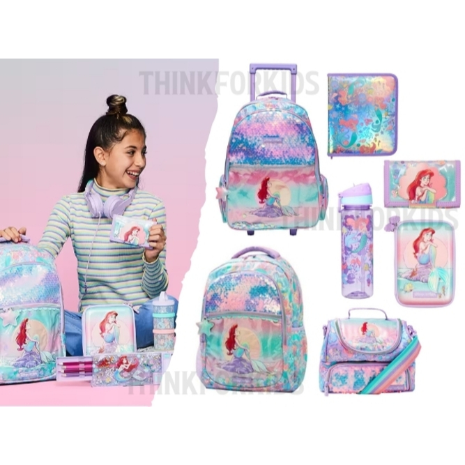 Smiggle set เจ้าหญิงเมอร์เมด กระเป๋าเป้ กล่องดินสอ กระเป๋าสะพาย พร้อมส่ง ของแท้