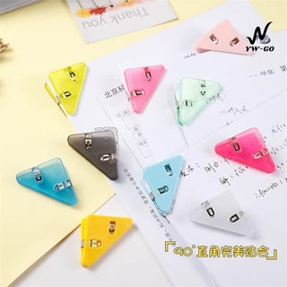 คลิปหนีบ มุมกระดาษ 1 ชิ้น คลิปหนีบกระดาษ ทรงสามเหลี่ยม (พร้อมส่งค่ะ)BS23