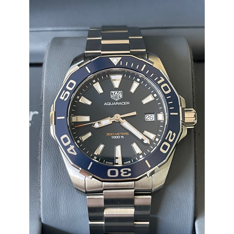 TAG HEUER AQUARACER 41 MM 1000 M BLUE DIAL QUARTZ WATCH WAY111C.BA0928