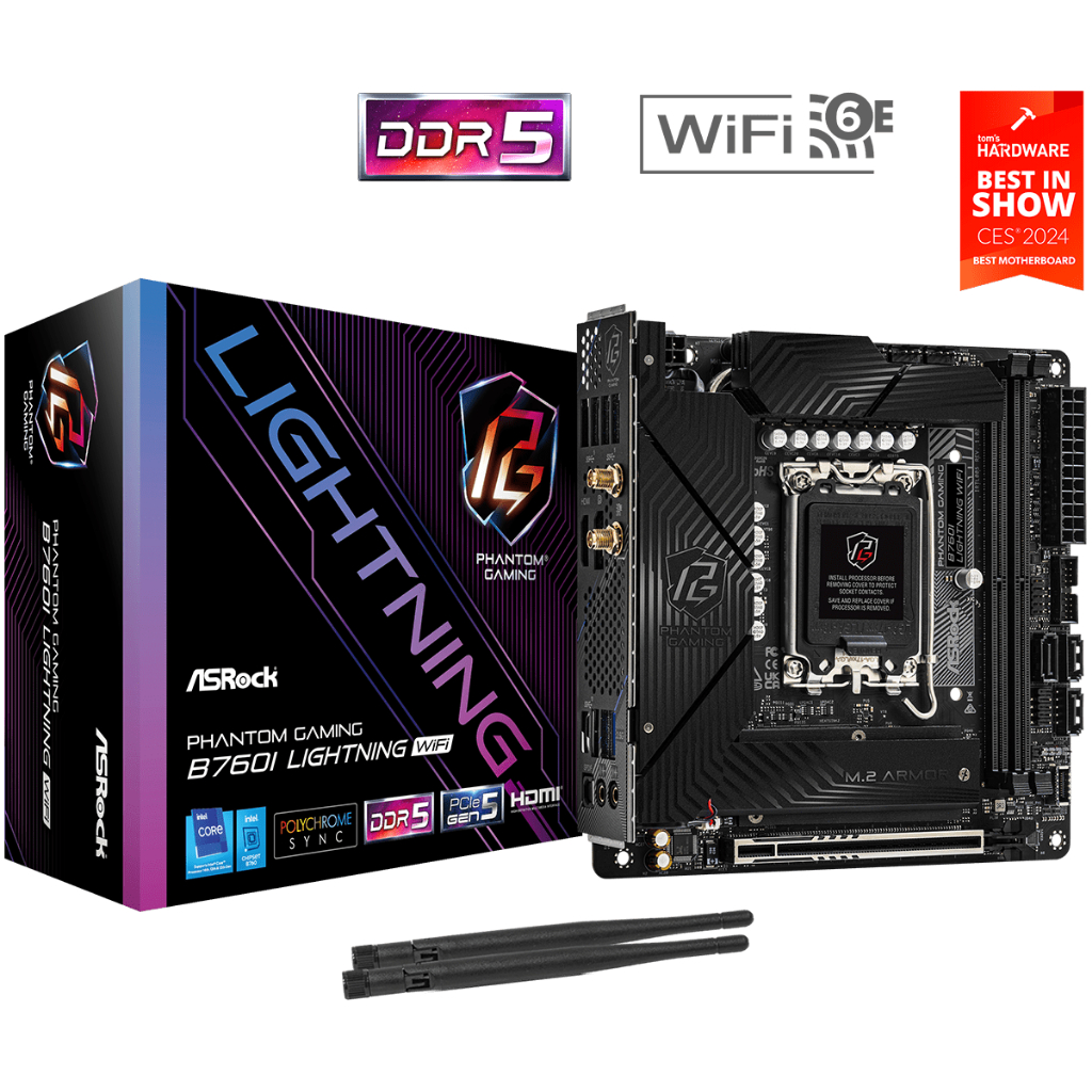 ASROCK PHANTOM GAMING B760I Lightning WiFi (LGA1700)