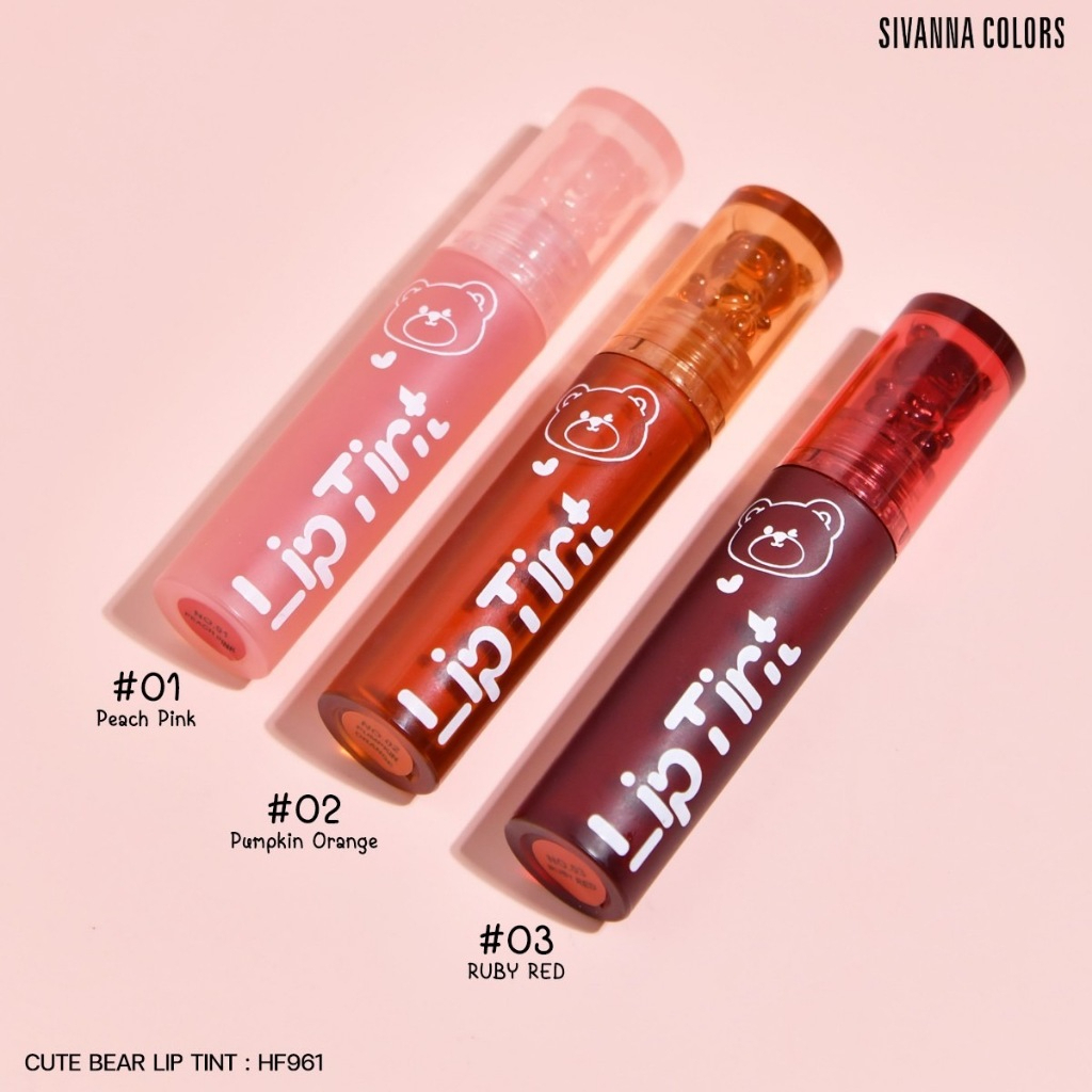 HF961 Sivanna Colors ลิปทินท์น้องหมี  Color Cute Bear Lip Tint - รูปที่ 4