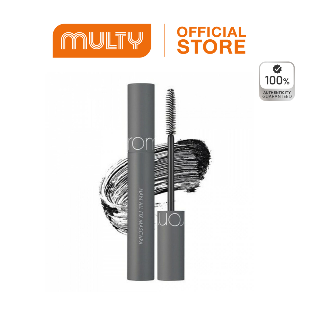 Rom&nd-Han All Fix Mascara 7g. โรแมนด์ มาสคาร่าสูตรกันน้ำ กันเหงื่อ ปัดง่าย ไม่จับตัวเป็นก้อน